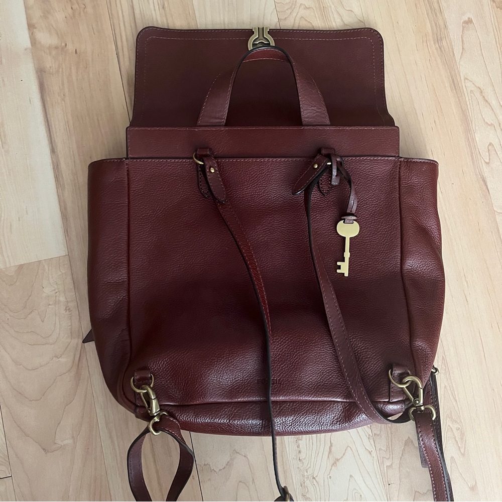 Leather Fossil Backpack - Picture 3 of 6